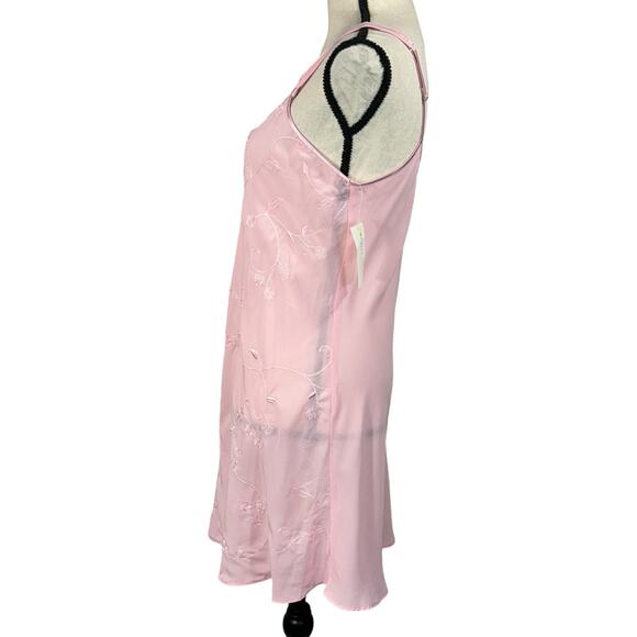 Morgan Taylor Intimate Small Nightgown Floral Spaghetti Strap Semi-Sheer Nightie - Picture 7 of 9